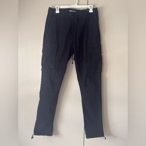 PacSun Black Men's Cargo Pants with Utility Pockets